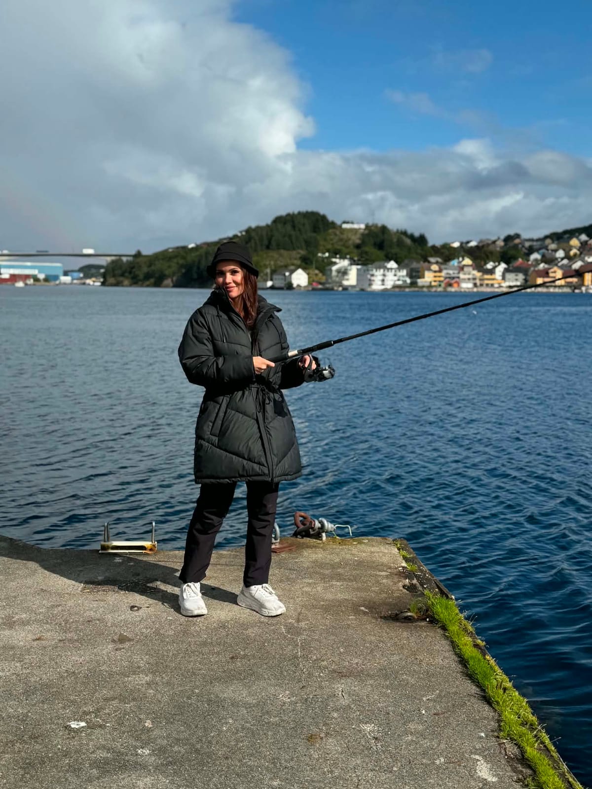Fishing from the pier in Kristiansund harbour