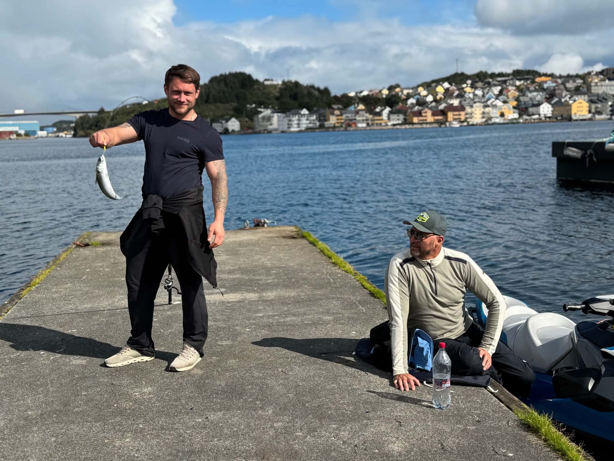 Guide with the day's catch