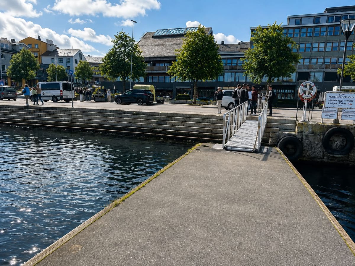 The pier in Kristiansund harbour